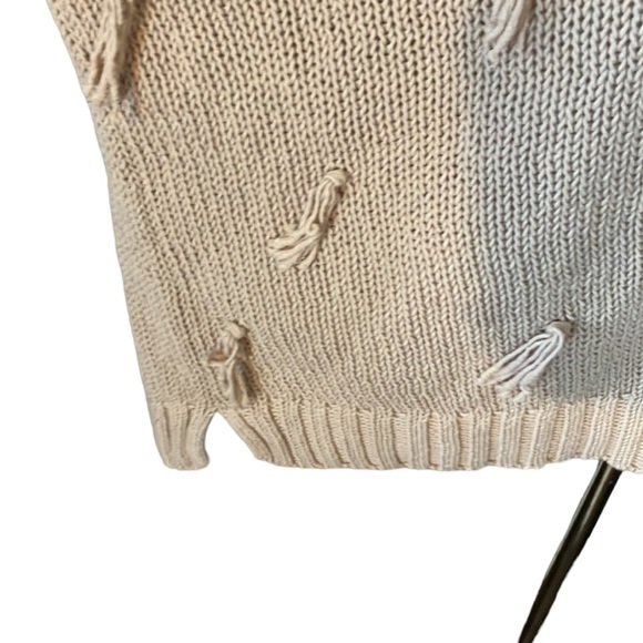 Madewell Blush Pink Pom Pom Tassel Sweater 100% Cotton Size M - Picture 5 of 15